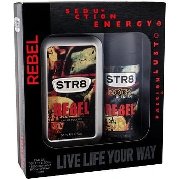 STR8 Rebel EDT 50 ml + deospray 150 ml dárková sada