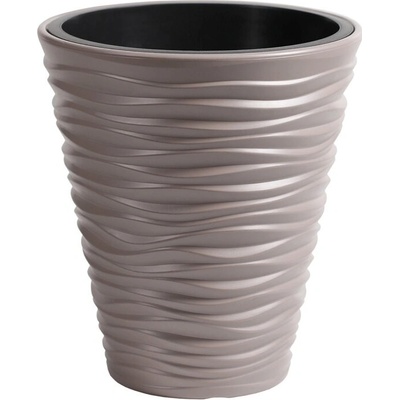 Prosperplast Kvetináč Sand s vkladom, mocca, 34,5 cm