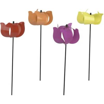 Dekorativní větrník tvar tulipánu 55 cm, různé barvy