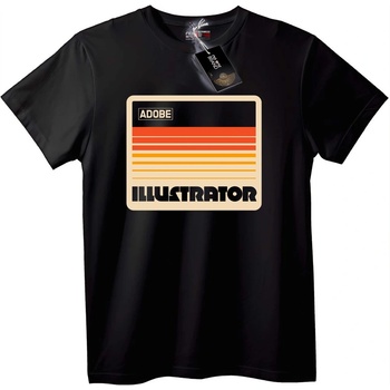 NOONEBRAND Тениска Adobe Illustrator Ретро - L, White