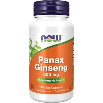 NOW NOW Panax Ginseng 500mg, 100 Veg Capsules