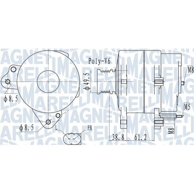 generátor MAGNETI MARELLI 063732137010