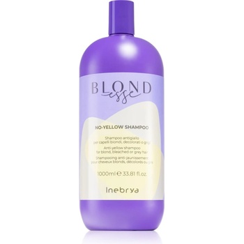 Inebrya BLONDesse No-Yellow Shampoo шампоан, неутрализиращ жълтите нюанси за руса и сива коса 1000ml