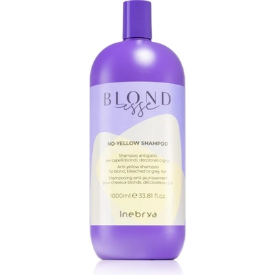 Inebrya BLONDesse No-Yellow Shampoo шампоан, неутрализиращ жълтите нюанси за руса и сива коса 1000ml