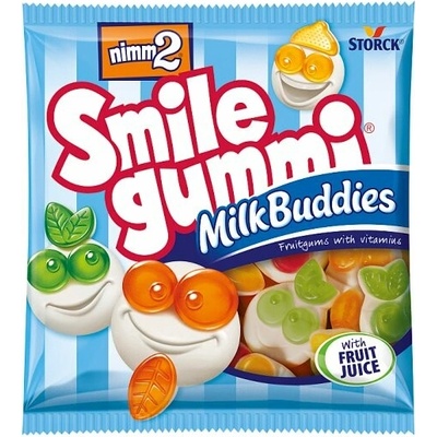 nimm2 Smile Gummi Ovocné želé obohatené vitamínmi s odtučneným mliekom 90 g