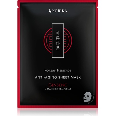 KORIKA Korean Heritage Silk & 8 Types of Hyaluronic Acid Hydrating Sheet Mask hydratačná plátienková maska 25 g