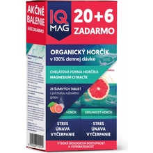 IQ Mag ORGANIC Mg+B6 šum.20+6 tabliet