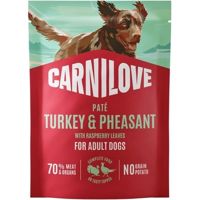 Carnilove Dog Paté Turkey&Pheas.+Rasp. 300 g