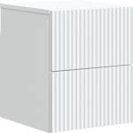 vidaXL Спален шкаф с монтаж на стена с чекмедже Бяло 33 x 34, 5 x 40 см (898465)