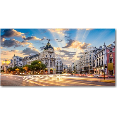 Foto obraz sklo tvrzené Madrit Španielsko 100x50 cm