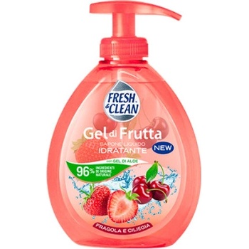 Fresh & Clean tekuté mýdlo na ruce jahoda, třešeň Gel di Frutta 300 ml