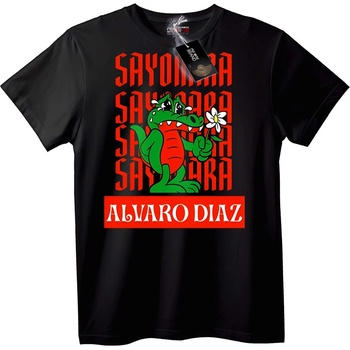 NOONEBRAND Тениска Sayonara Крокодил - M, Black