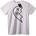 NOONEBRAND Тениска Бъди приятел, Разбито сърце - XS, White
