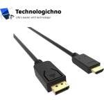  Кабел DP - HDMI М/М 4K 60Hz 1.8m (09050204014)