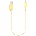 Ttec Кабел ttec AlumiCable Ligthning USB Charge / Data Mini Cable, 30cm - Златист