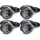 Gembird Power Adapter Cord IEC320 C14 -Schuko, M-F, 15cm, PC-SFC14M-01