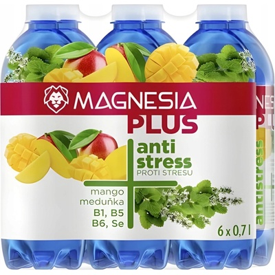 Magnesia Plus Antistress mango medovka 6 x 0,7 l