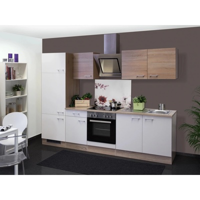 Flex Well Kuchyňa Florida 270 cm/typ 3 chladnička/rúra/varná doska/digestor