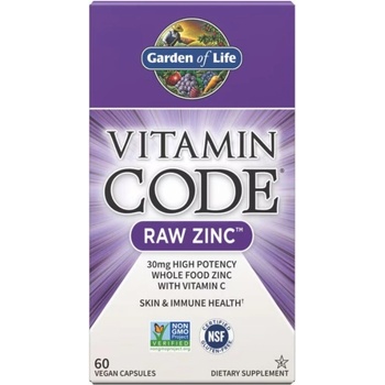 Image 1 of Garden of Life Garden of Life, Vitamin Code Raw Zinc, 60 vegan capsules
