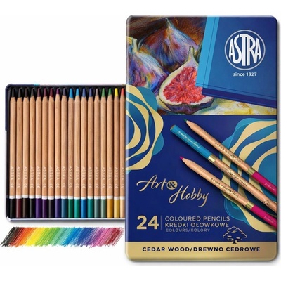 Art Hobby umelecké farbičky z cédrového dreva 24 farieb 312117002