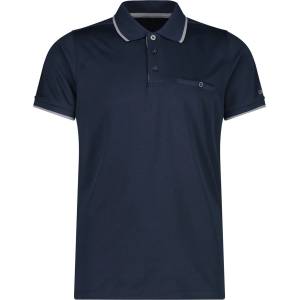 CMP Мъжка поло тениска CMP Polo Polyester Polo shirt - Black Blue / Cemento - размер 52 (EU) (216-3135-0214)