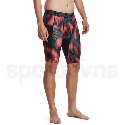 UNDER ARMOUR HG Prtd Long Shorts Červená – Zboží Dáma