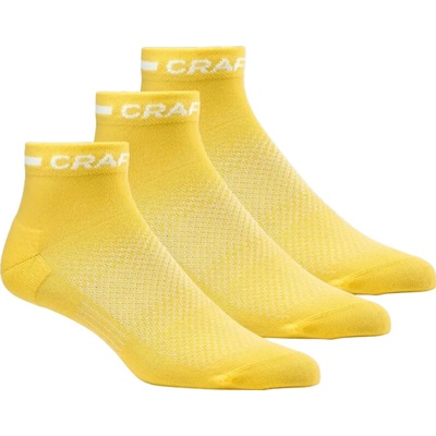 Craft CORE Dry Mid 3 páry žltá