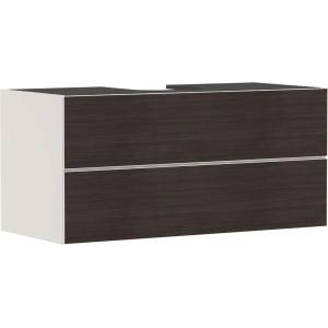 Hansgrohe Xevolos E - Шкафче за умивалник 118x56x55 см, 2 чекмеджета, матово бежово/тъмен дъб 54194730 (54194730)