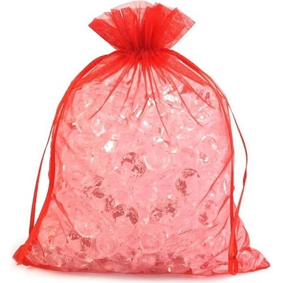Dárkový sáček z organza 23x29cm - Červená Červená