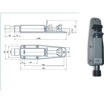 HOBES Stavěč dveří SD 1 šedý 1549118050010