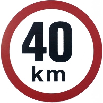 Nálepka omezená rychost 40 Km ø 190 mm