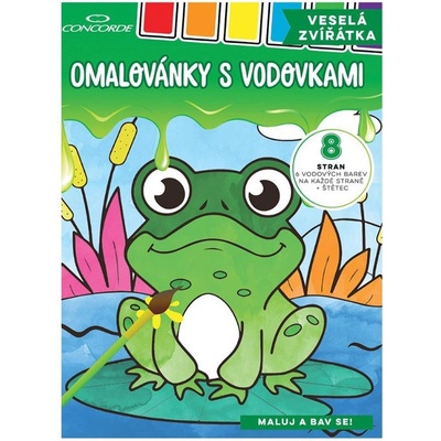 Vymaľovánky vodové Zvieratká