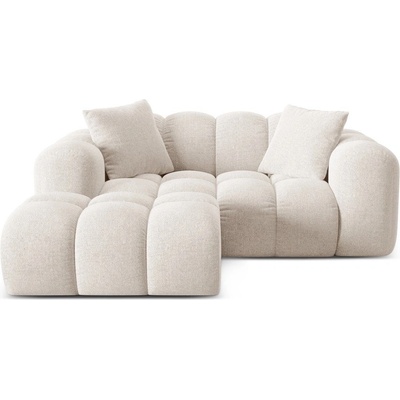 Cosmopolitan Design Кремав шенилов ъглов диван (ляв ъгъл) Treno - Cosmopolitan Design (COS_LC_S_214_F1_TRENO1)