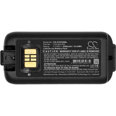 Cameron Sino Honeywell CK3B; CK65; CK70 318-034-001; LiIon 3.7V, 5200mAh Cameron Sino (CS-HYK300BL)