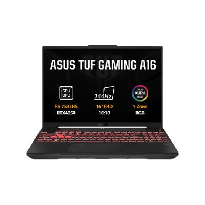 ASUS TUF Gaming A16/ FA607-RL051W/ R5-7535HS/ 16"/ WUXGA/ 16GB/ 512GB SSD/ RTX 4050/ W11H/ Gray/ 2R FA607NU-RL051W