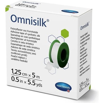 Omnisilk Fixační náplast z bílého hedvábí 1,25 cm x 5 m 1 ks