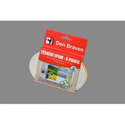 Den Braven Těsnění EPDM- K profil bílý 9x4x6m Mappy (E)