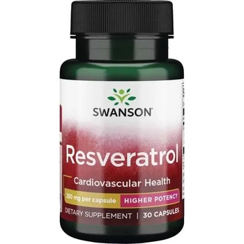 Swanson Resveratrol, 250 mg, 30 капсули, Swanson
