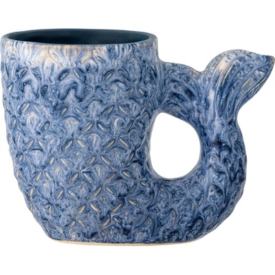 Bloomingville Синя глинена ваза (височина 12 cm) Ariella - Bloomingville (82061392)