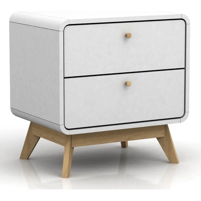 Støraa Бяло нощно шкафче Caitlin - Støraa (5674251)