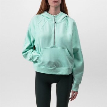 LULULEMON Суичър LULULEMON Women'S Logo Cotton Oversized Zipped Hoodie - Sea Mist