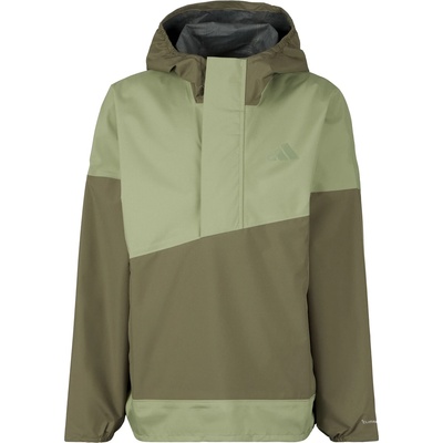 adidas Terrex Детско водоустойчиво яке adidas Terrex Kid's XPL 2.5L Anorak Waterproof jacket - Olive Strata / Tent Green - размер 152 (EU) (703-6889-0214)
