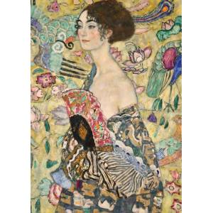 Ravensburger - Puzzle Gustav Klimt: Lady with Fan - 1 000 piese