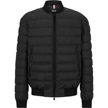 BOSS Мъжко яке BOSS x Matteo Berrettini Water-Repellent Puffer Jacket With Two-Way Zip - Черен