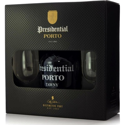 Porto Presidential Tawny 19% 0,75 l (dárkové balení 2 sklenice)