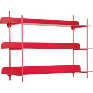 PT LIVING Червен на няколко нива метален стенен рафт 60 cm Cool Retro - PT LIVING (PT4390RD)
