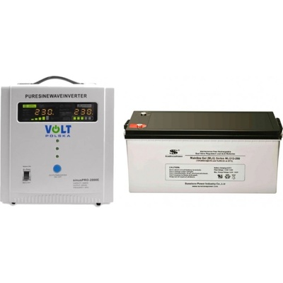 VSelektro záložní zdroj 1250W sinusPRO-2000E + AKU 200Ah