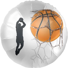 Premioloon Balonek fóliový Basketbal 43 cm