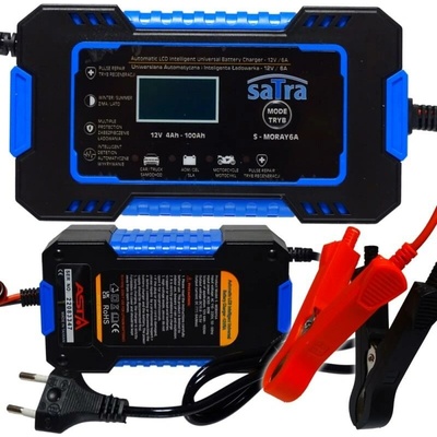 SATRA Nabíjačka autobatérií 12 V, 6 A, 4 – 100 Ah S-MORAY6A