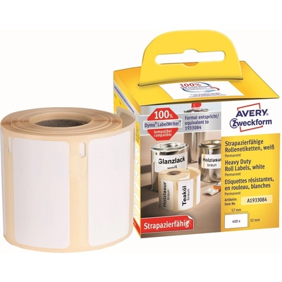 Avery Zweckform A1933084 Odolné termoetikety 57 x 32 mm 400 ks bílá